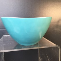 Johann Haviland JOH405 Solid Colors Vegetable Bowl White Turquoise Moder... - £17.68 GBP