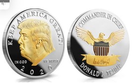 2020 Coin Donald Trump US  Challenge President Keep Americe Great EAGLE Gift - £11.18 GBP