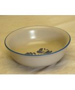Yorktowne Pfaltzgraff Stoneware Large Soup Cereal Bowl Blue Floral China - $19.79