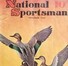 National Sportsman COVER Ducks 1940 Hunting Magazine November DWNN15 - €17,22 EUR