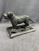 Vtg Victorian Cast Iron Dog Nutcracker Newfoundland Saint Bernard Nut Cr... - $48.51