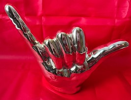 Golden Hang Loose Hand - Coin Bank - 7&quot; wide x 4&quot; tall - $240.92 MXN