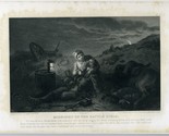 Midnight on the Battle Field 1887 Engraving My Story of War Livermore - £27.05 GBP
