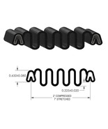 Gordon Glass® Slider to Slider Accordion Boot Seal, 2&quot; Compressed, 7&amp;q - $251.15