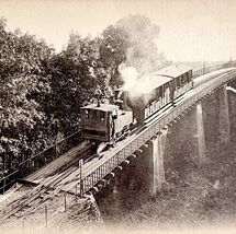 Langres France Cog Railway Bridge Train 1910s WW1 Era Postcard Pent PCBG12A - $19.99