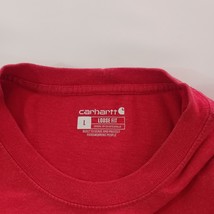 Carhartt K87 R68 Loose Fit Mens Red Cotton Blend Workwear Short Sleeve T-Shirt L image 3