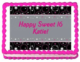 Sweet 16 Edible Cake Image Cake Topper - £7.86 GBP+