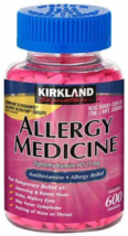 Kirkland Signature Allergy Relief Medicine Diphenhydramine HCI 25mg 600 ... - $11.57 CAD+