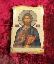 Icon of Jesus Christ, Orthodox Christian Icon of Jesus Christ - $13.00