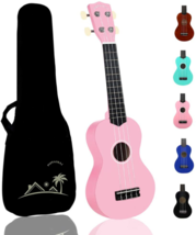 POMAIKAI Soprano Wood Ukulele Rainbow Starter Uke Hawaii kids Guitar 21 Inch wit - £19.50 GBP