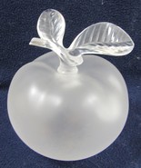 Stunning Lalique Nina Ricci Grande Pomme Crystal 5.75&quot; Apple Perfume Bottle - $677.79 CAD