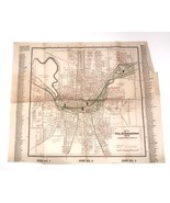 Antique 1918 Map Jamestown NY Journal Printing Co Engraved Pell &amp; Hagel ... - $742.46 MXN