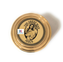 NauticalMart &quot;The Great Man Jesus&quot; Brass Sundial Compass New Year/Christmas Gift - £53.94 GBP