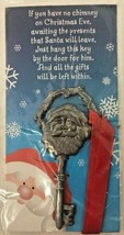 Santa&#39;s Magic Door Key Christmas Eve Decor Gift 2-1/2&quot; - $10.93 CAD