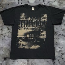 Anvil Nirvana Nevermind Band Tee Mens Large Shirt Black Distressed VTG Graphic - $27.93