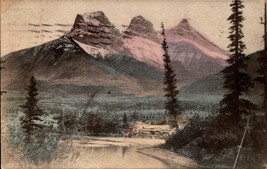 Vintage 1910 Postcard Three Sisters Yosemite VALLEY-BK41 - £1.55 GBP