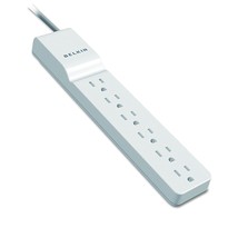 Power Strip, Belkin Surge Protector 6 AC Multiple Outlets, Flat Rotating Plug, 6 - £25.35 GBP