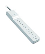 Power Strip, Belkin Surge Protector 6 AC Multiple Outlets, Flat Rotating... - £24.98 GBP