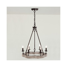 Warehouse of Tiffany PD016-6IR 19.6 in. Callie 6-Light Indoor Chandelier... - $134.15