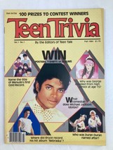 VTG Teen Trivia Magazine Fall 1984 Vol 1 #1 Michael Jackson &amp; Menudo No Label - £18.87 GBP