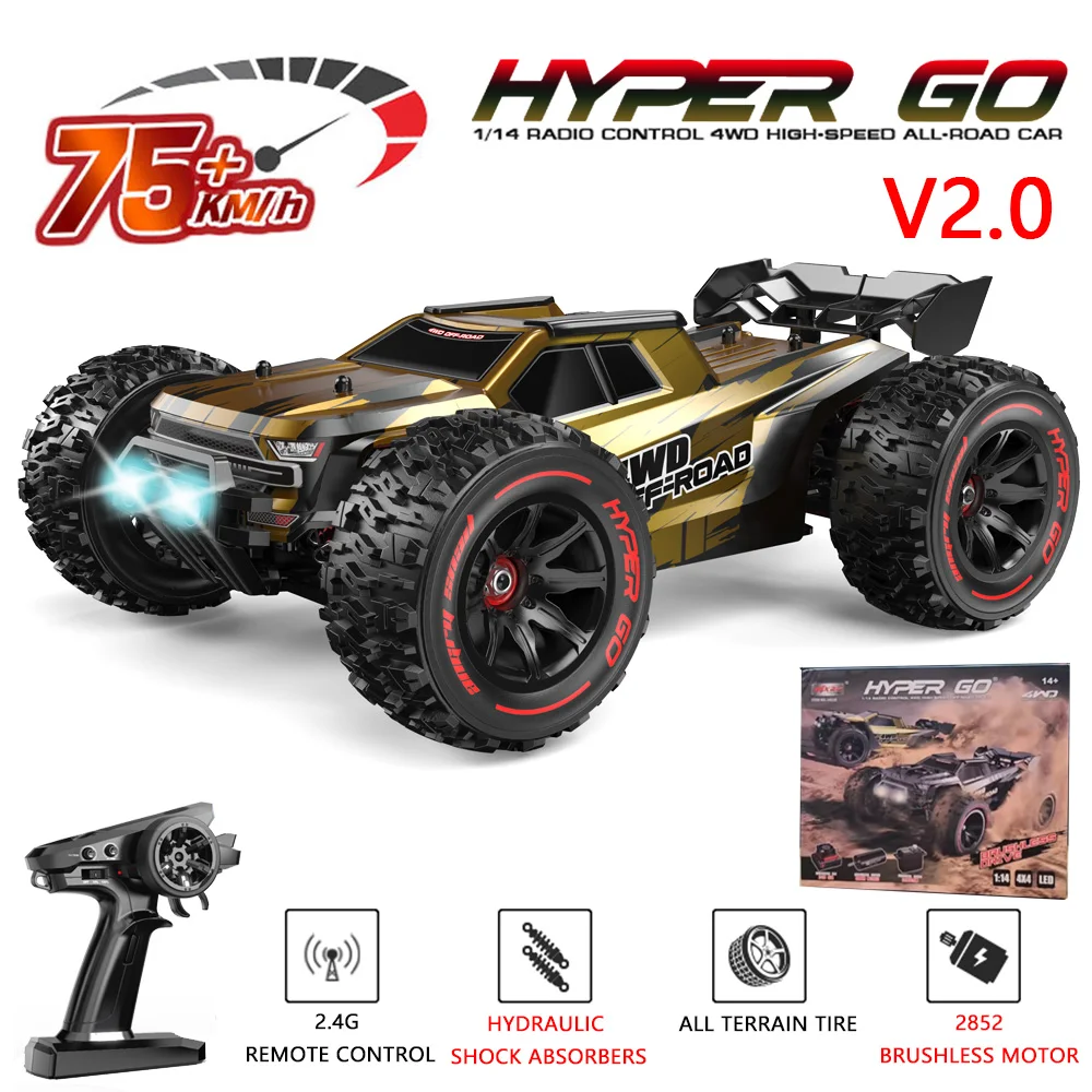 MJX Hyper Go 14209 14210 1/14 Brushless RC Car 2.4G 4WD Electric High Speed - £308.56 GBP+