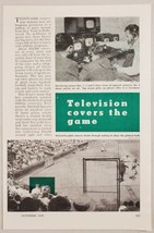 1948 Magazine Photos Television Covers Baseball Games Yankee Stadium Diagram - £10.52 GBP