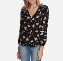 1.State Womens Plus 3X Veridian Blooms Floral Piped Trim Top NWT AL52 - £34.55 GBP