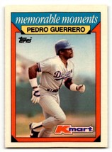 1988 Topps Kmart Memorable Moments #11 Pedro Guerrero    Los Angeles Do ID:63215 - $1.67