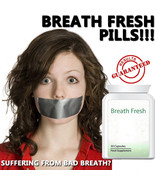 BREATH FRESH BAD BREATH PILLS TABLETS ANTI BAD BREATH SMELL GREAT KISSABLE - $493.60 MXN