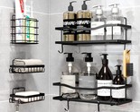 Shower Caddy 5 Pack, Bathroom Shower Organizer, Shower Shelves For Insid... - £15.72 GBP