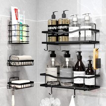 Shower Caddy 5 Pack, Bathroom Shower Organizer, Shower Shelves For Inside Shower - £15.17 GBP