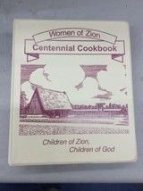 Vintage CookBook 3 Ring Binder Women Of Zion Church Centennial 1904 2004 Warroad - £31.45 GBP