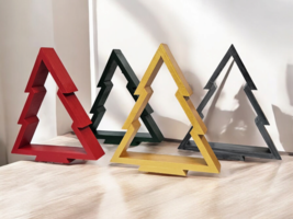 Handmade decorative Christmas Tree, holiday tree, pine wood tree decor 1... - $35.00