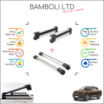 Bamboli 19&quot; Ski Carrier &amp; Silver Cross Bar Set For Ssangyong Musso 18-Up... - $198.91