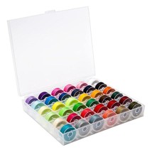 36Pcs Bobbins and Sewing Threads with Bobbin Case for Sewing - $25.02
