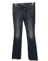 Mossimo Womens Jeans Size 00R 24 Light Wash Distressed Skinny Boot Stretch  - £14.60 GBP