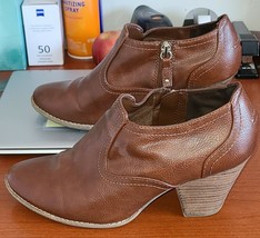 Women&#39;s Dr Scholl&#39;s 10M Ankle Boots Memory Foam &quot;Codi&quot; Zip Up Brown. - $29.03