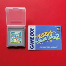 Kirby&#39;s Dream Land 2 Game Boy Original with Manual Authentic Saves Nintendo GB - £66.28 GBP