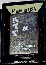 ATF Alcohol Tobacco &amp; Firearms  2nd Amendment Zippo Lighter - $23.70