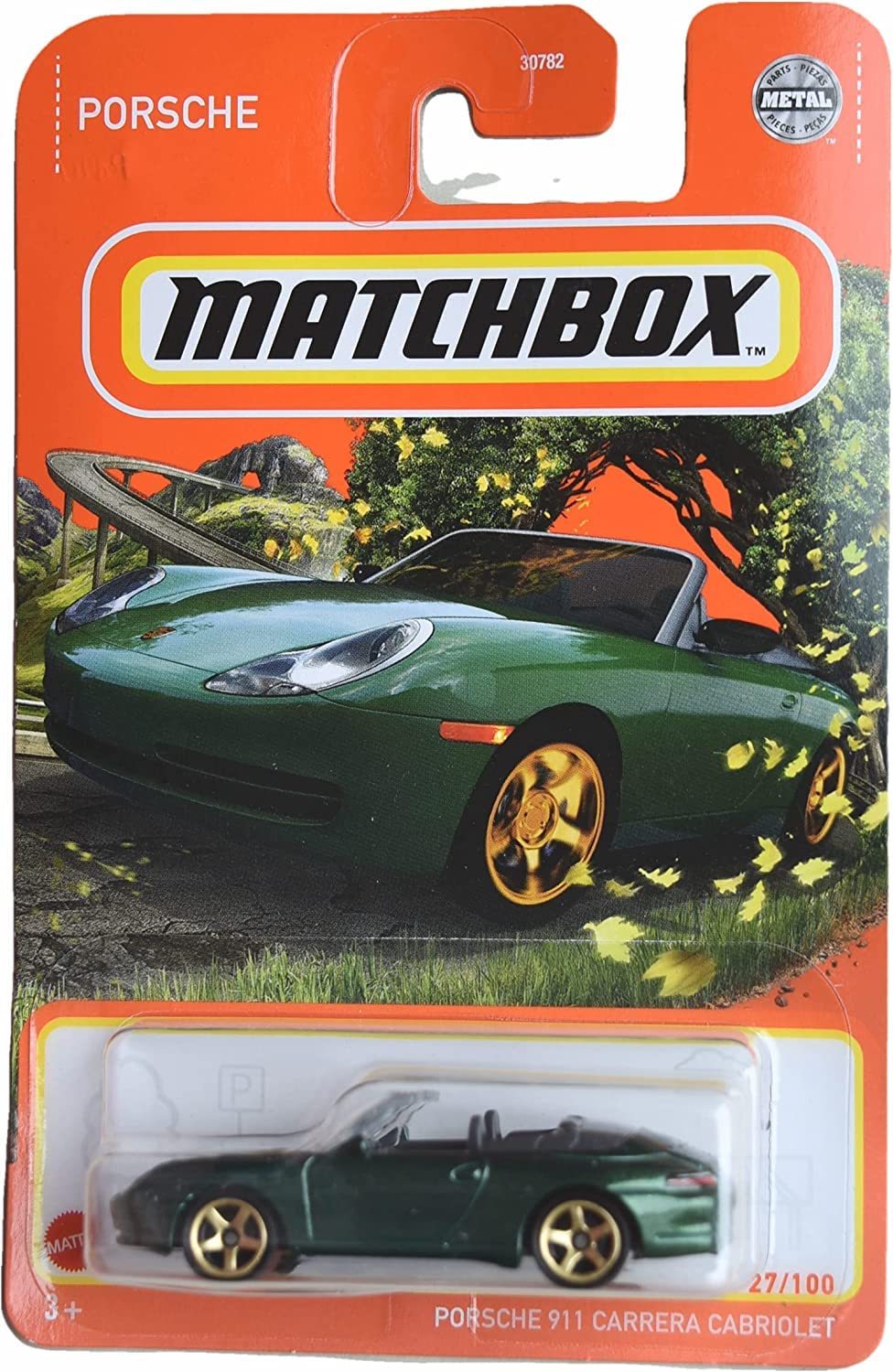 Matchbox Porsche 911 Carrera Cabriolet, Green - 27/100 - $6.59