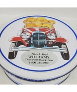 Vintage Williams Chev Pont Buick Geo Tin EMPTY 7.5x2.5 Inch Collectible - $16.83