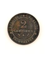 1894-A Francia 2 Centavos (VF+) Muy Buen Estado - $931.51 MXN