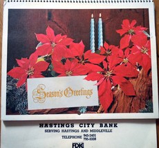 Hastings City Bank 1976 Give Away Calendar Hastings MI - £4.77 GBP