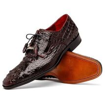 Men's Shoes genuine Premium Nile Crocodile Skin, Italian Finished-Tan leather Ni image 3