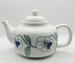 Rare Rorstrand Sweden Sylvia Pattern Teapot Designer Sylvia Leuchovius MCM 70&#39;s - £156.62 GBP