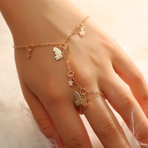 2020 New Design Gold Color Star Butterfly Bracelet for Women Fashion Connected F - £10.46 GBP