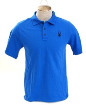 Spyder Blue Short Sleeve Polo Shirt Men&#39;s M NWT - $59.99
