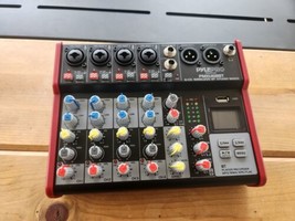 Pyle Pro PMXU68BT 6-Channel Bluetooth Studio Dj Audio Mixer Console No Pwr Supply - £59.51 GBP