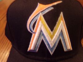 "MIAMI MARLINS" Black New Era " Fits" Adjustable Hat Curve Bill NWT Reta... - $13.61