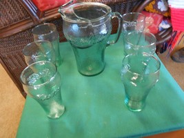 Outstanding COCA COLA Pitcher &amp; 6 Glasses..........SALE - £10.89 GBP